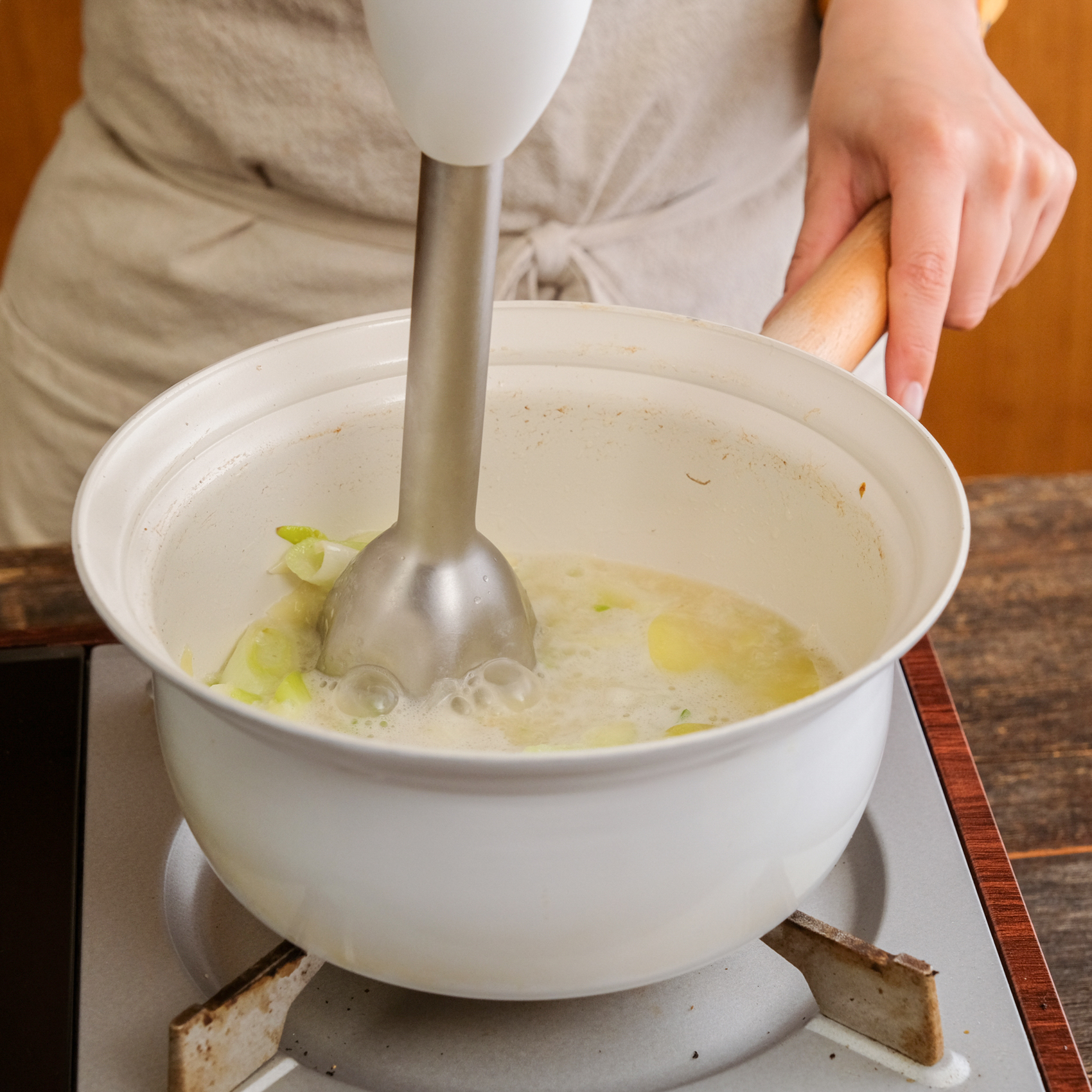 やさしい味わい 白ネギとホタテのポタージュ ぶるキッチン