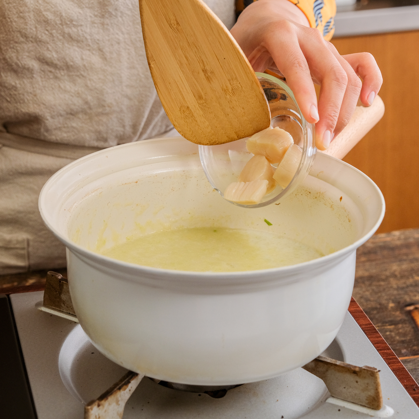 やさしい味わい 白ネギとホタテのポタージュ ぶるキッチン